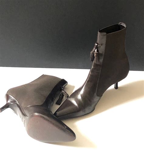 yves saint laurent ankle boots.